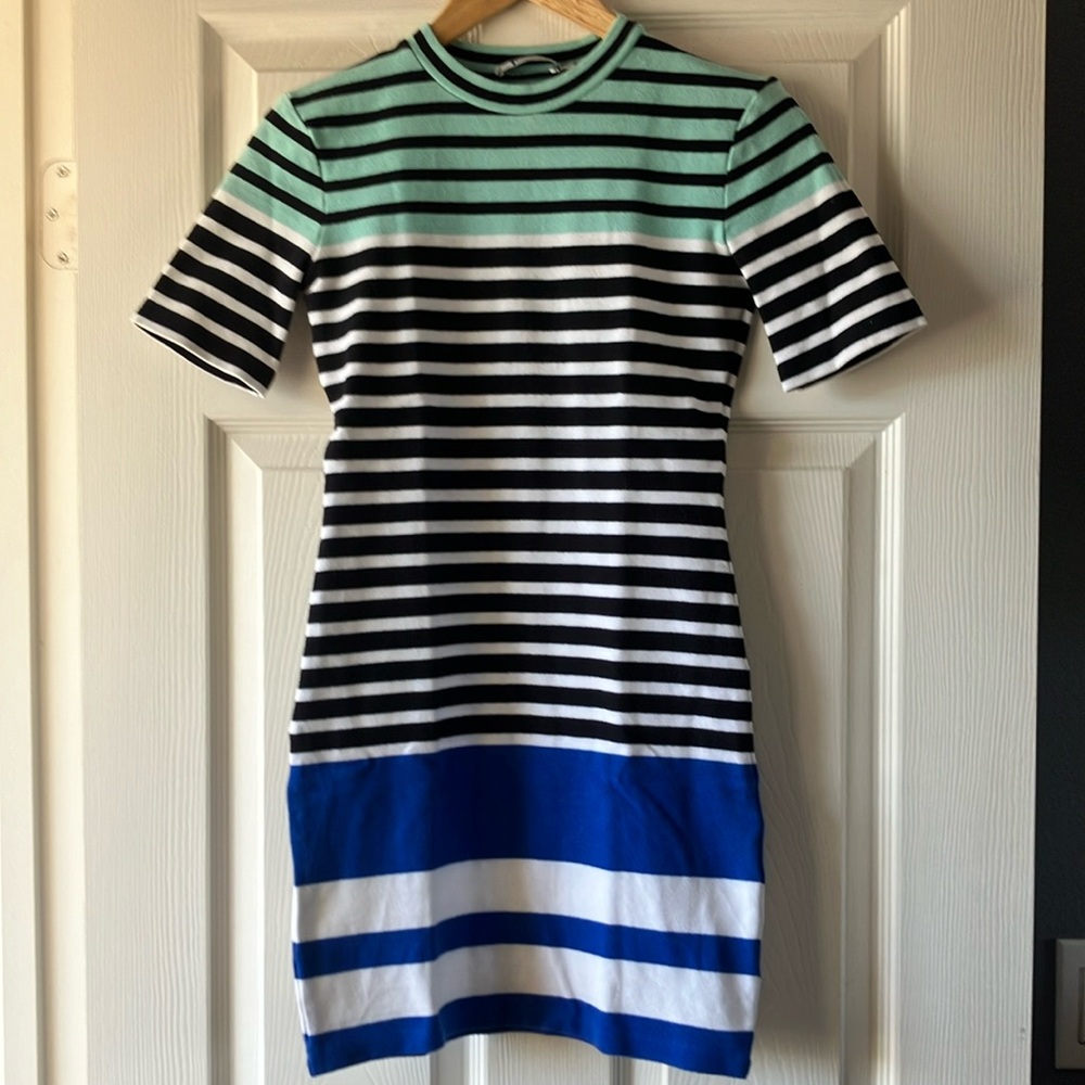 Stripped mini dress